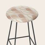Minimalistic flow Peace lily soft peach Stool Gallery Image 2