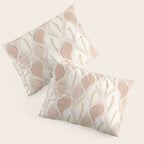 Minimalistic flow Peace lily soft peach Pillow Sham Gallery Image 3
