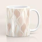 Minimalistic flow Peace lily soft peach Coffee Mug Gallery Image 1