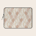 Minimalistic flow Peace lily soft peach Laptop Sleeve Gallery Image 1