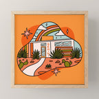 Gemini Mid Century House Mini Art Print Gallery Image 1