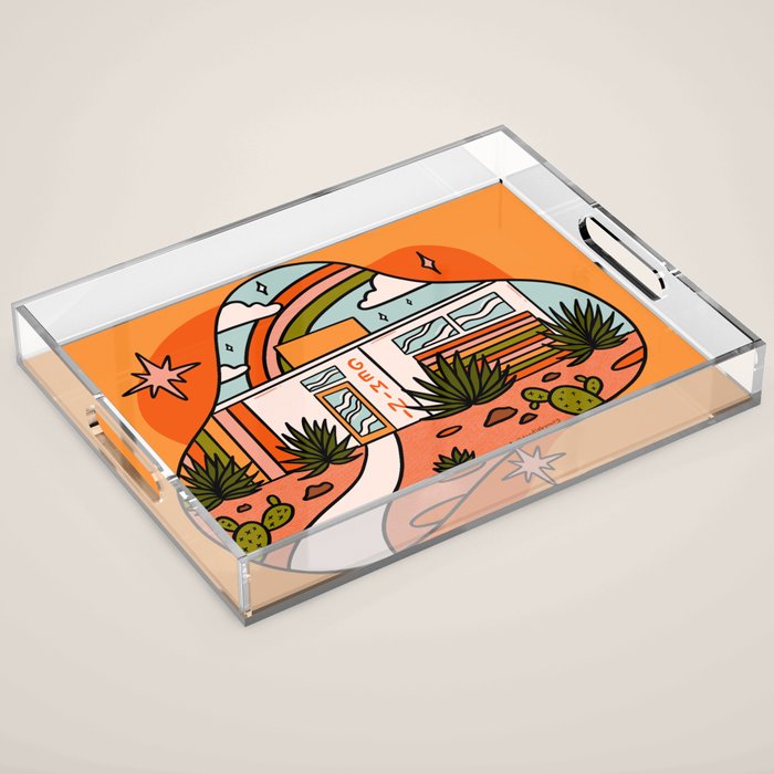 Gemini Mid Century House Acrylic Tray Gallery Image 1
