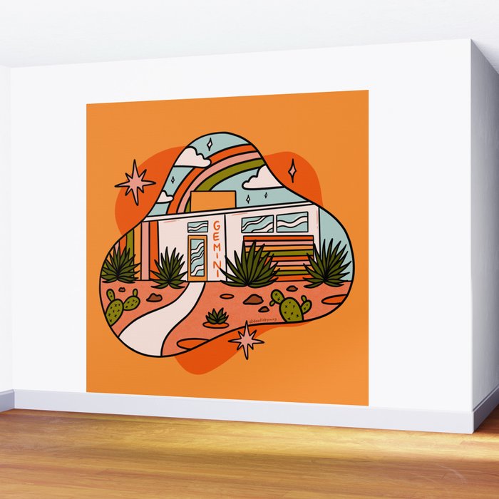 Gemini Mid Century House Wall Mural Gallery Image 2
