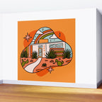 Gemini Mid Century House Wall Mural Gallery Image 2