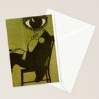 Green Eye Suit Man - Le Temoin Stationery Card Gallery Image 2