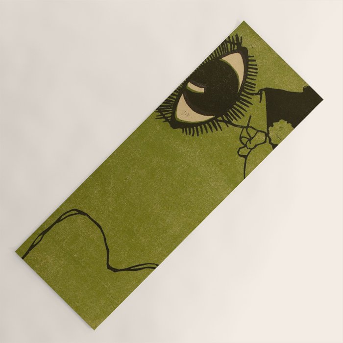 Green Eye Suit Man - Le Temoin Yoga Mat Gallery Image 1