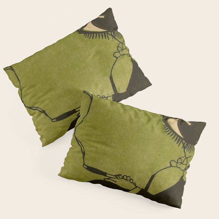 Green Eye Suit Man - Le Temoin Pillow Sham Gallery Image 1