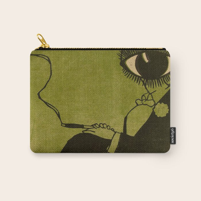 Green Eye Suit Man - Le Temoin Carry All Pouch Gallery Image 1
