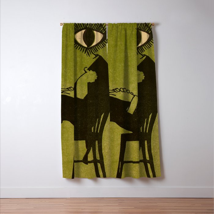 Green Eye Suit Man - Le Temoin Window Curtain Gallery Image 3