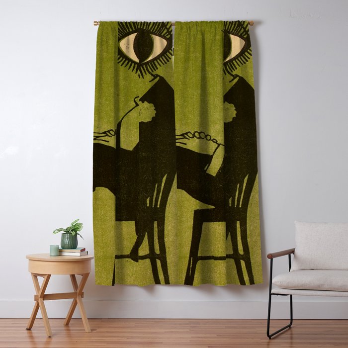 Green Eye Suit Man - Le Temoin Window Curtain Gallery Image 5