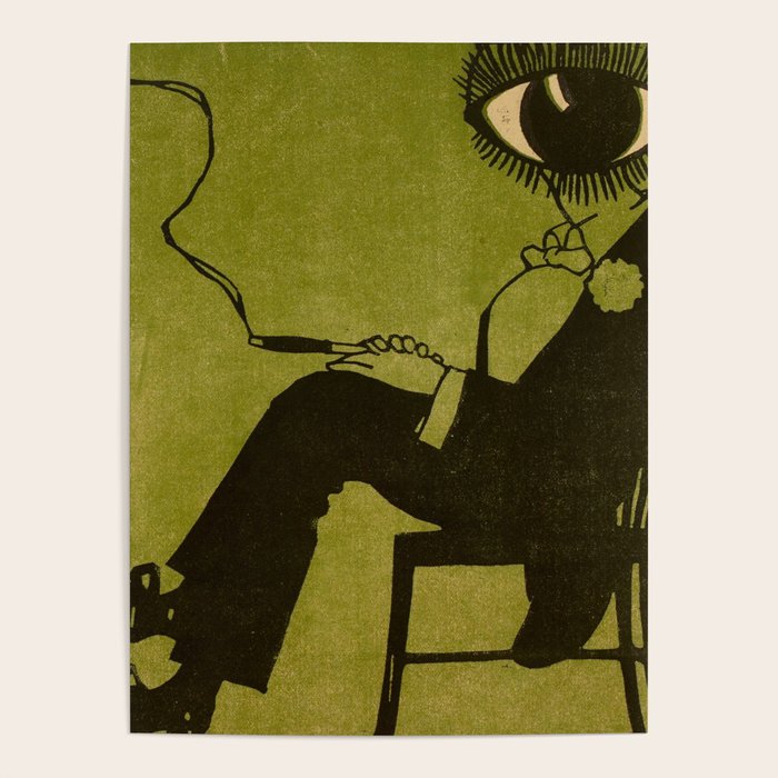 Green Eye Suit Man - Le Temoin Poster Gallery Image 1