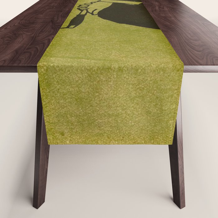 Green Eye Suit Man - Le Temoin Table Runner Gallery Image 1