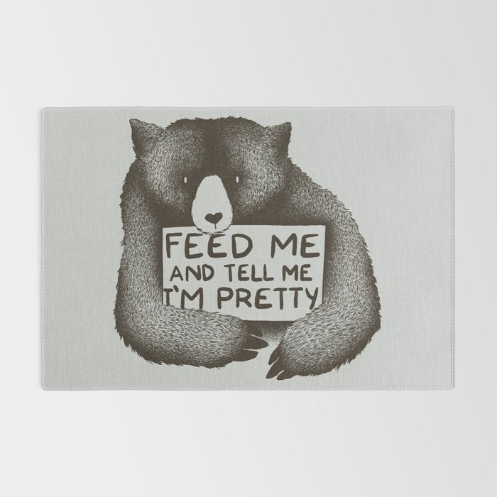 Feed Me And Tell Me I'm Pretty Bear Rug Gallery Image 2