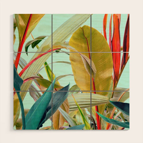 Tropical Jungle Wood Wall Art Gallery Image 1