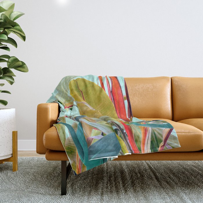 Tropical Jungle Throw Blanket Gallery Image 1