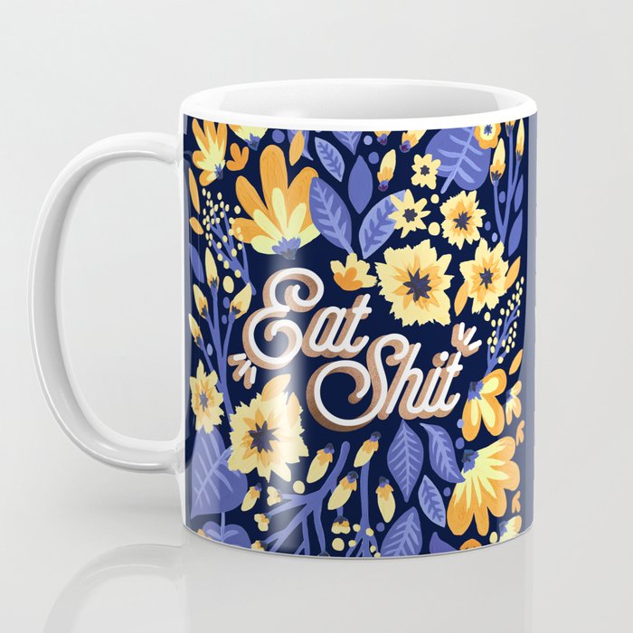 Eat Shit - Yellow & Slate Coffee Mug Gallery Image 3