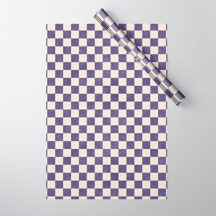 CHECKER - 001 - Lavender Wrapping Paper Gallery Image 1