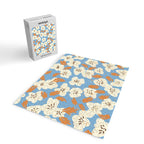 Bold flowers in my garden on chalky blue Jigsaw Puzzle Gallery Image 2