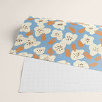 Bold flowers in my garden on chalky blue Wrapping Paper Gallery Image 2