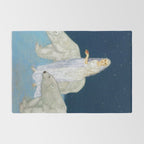 The Bride and the Polar Bears, The Ice Maiden fairy tale portrait painting by Edmund Dulac   Rug Gallery Image 2