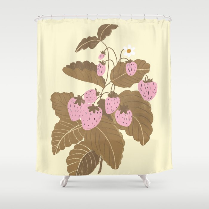 Strawberries #2 Shower Curtain Gallery Image 1