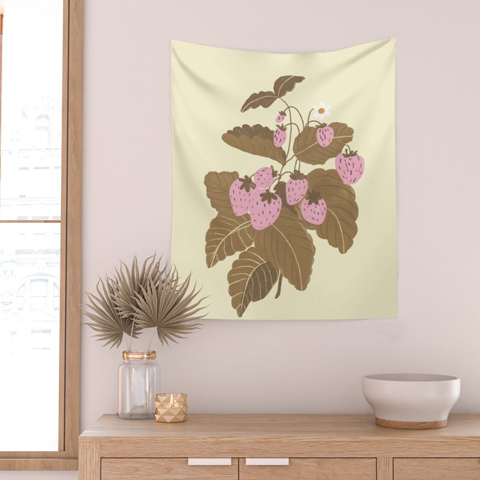 Strawberries #2 Wall Tapestry Gallery Image 2