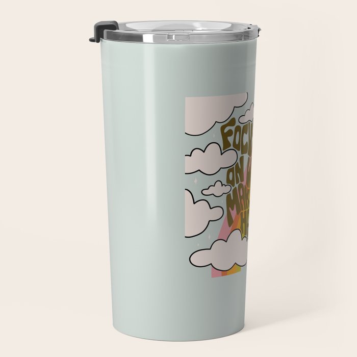 Focusing on What Makes Me Happy Travel Mug Gallery Image 3