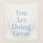 You Are Doing Great Baby Blue Wall Tapestry Gallery Image 4