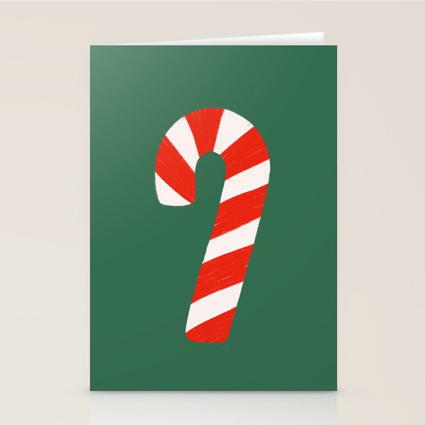 Candy Canes - Green Stationery Card Gallery Image 1
