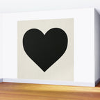 Black Heart Wall Mural Gallery Image 2