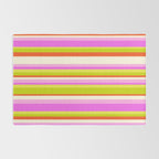 Classic Stripes XVIII - Y2K Pink and Green Rug Gallery Image 2