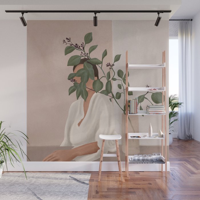 Behind the Leaves Wall Mural Gallery Image 1