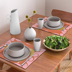 Retro Fashion Dogs with Sunglasses - Pink Placemat Gallery Image 2