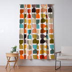 Bauhaus Geometric Flowers  Window Curtain Gallery Image 5