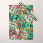 Multicolor Modern Floral Garden Wrapping Paper Gallery Image 1