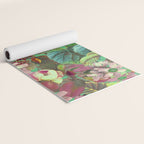 Multicolor Modern Floral Garden Yoga Mat Gallery Image 2