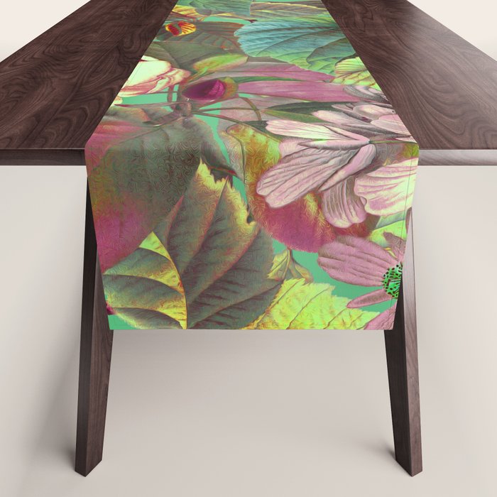 Multicolor Modern Floral Garden Table Runner Gallery Image 1