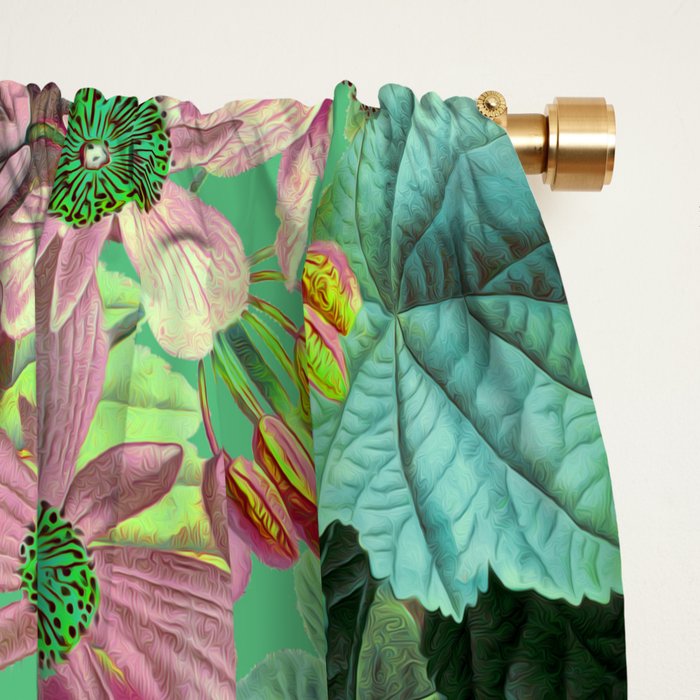 Multicolor Modern Floral Garden Window Curtain Gallery Image 2