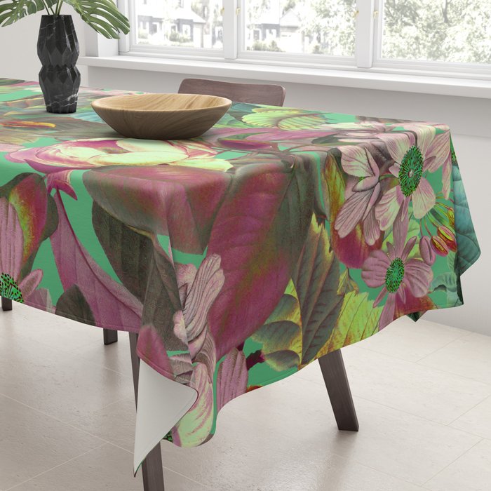 Multicolor Modern Floral Garden Tablecloth Gallery Image 3