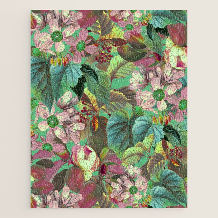 Multicolor Modern Floral Garden Jigsaw Puzzle Gallery Image 1