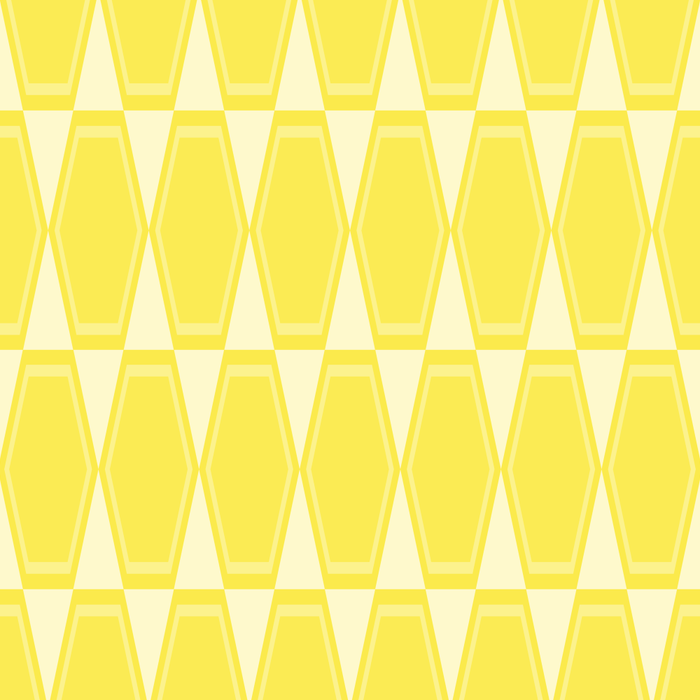 Yellow Mid Century Modernist Geometric Hexad Pattern Coffee Mug Gallery Image 2