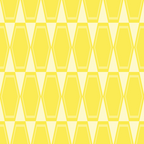 Yellow Mid Century Modernist Geometric Hexad Pattern Coffee Mug Gallery Image 2