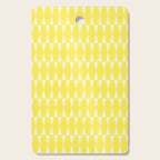 Yellow Mid Century Modernist Geometric Hexad Pattern Cutting Board Gallery Image 1