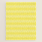 Yellow Mid Century Modernist Geometric Hexad Pattern Jigsaw Puzzle Gallery Image 1