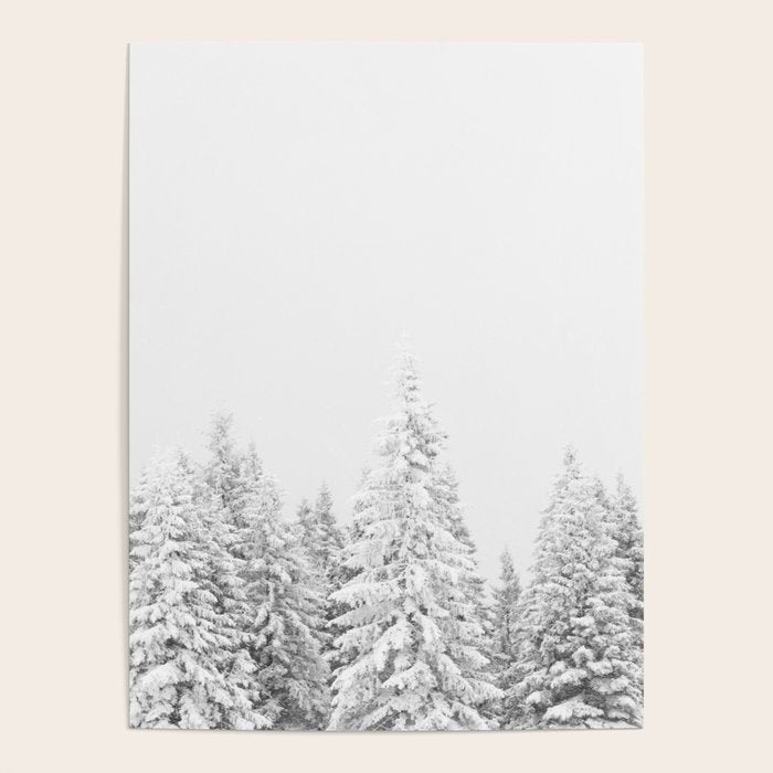 Snowy Evergreen Forest Poster Gallery Image 1