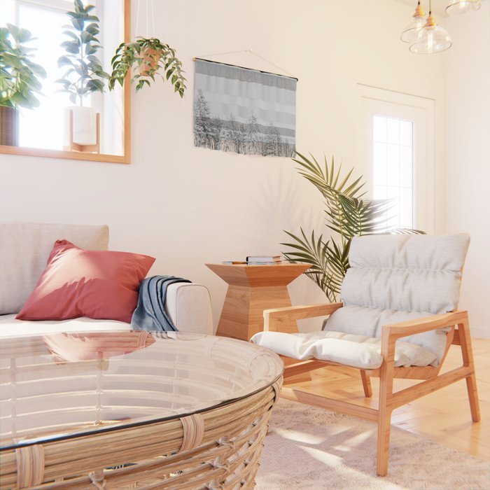 Snowy Evergreen Forest Wall Hanging Gallery Image 2