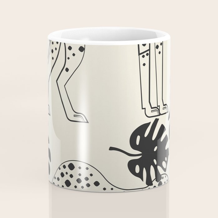 Cheetahs Monstera 4 Coffee Mug Gallery Image 4