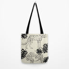 Cheetahs Monstera 4 Tote Bag Gallery Image 2