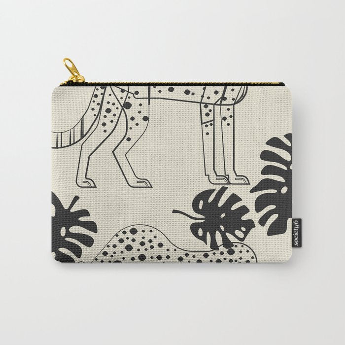 Cheetahs Monstera 4 Carry All Pouch Gallery Image 1