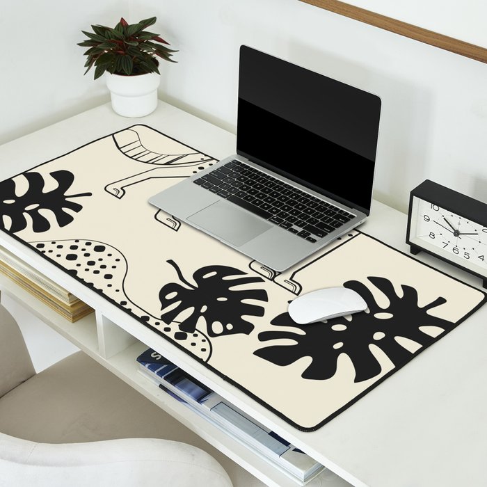 Cheetahs Monstera 4 Desk Mat Gallery Image 2